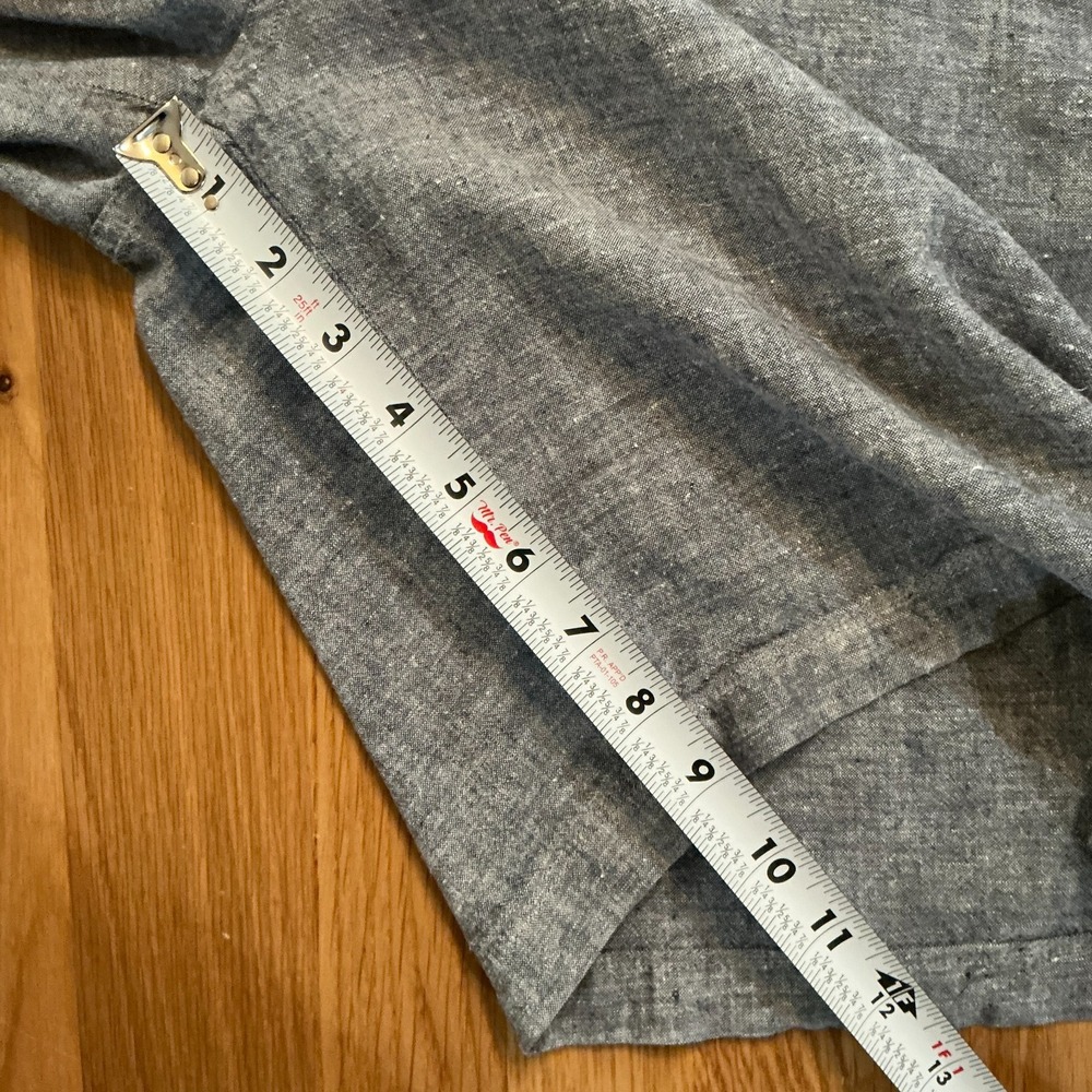 Patagonia Hemp Organic Cotton Shorts Mens 36 Gray Chambray 9"‎ Inseam - Picture 9 of 10